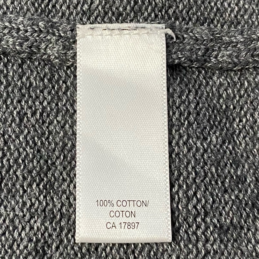 Banana Republic Gray Cotton Knit Sweater Jacket Cardigan Pockets Medium M - Picture 4 of 16